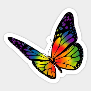 Rainbow Butterfly Sticker